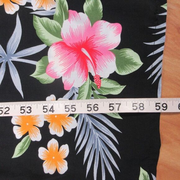 HAWAIIAN HANGOVER Cap Sleeve Maxi Floral Dress Sz 2X Hibiscus Flowers Black NWT - Picture 13 of 13
